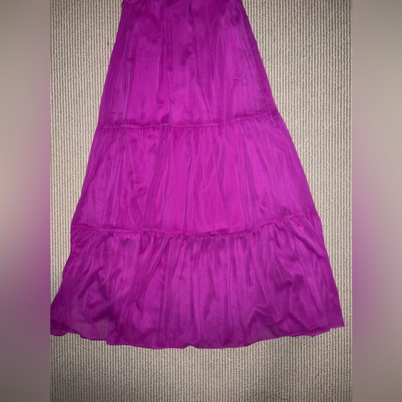 NWT DKNY Ruffle-Trim Tiered Gown - Picture 5 of 7